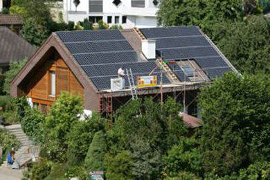 Erste Photovoltaik-Anlage in Böbikon eingeschaltet.